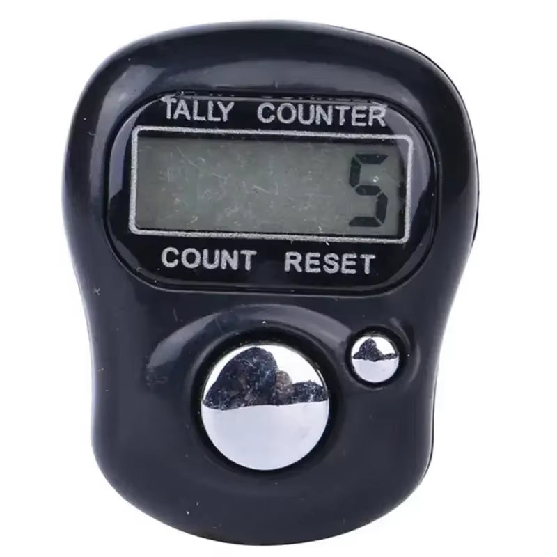 Mini Stitch Marker and Row Finger Counter LCD Electronic Digital Tally Counter for Sewing Knitting Weave Tool Key Number Count