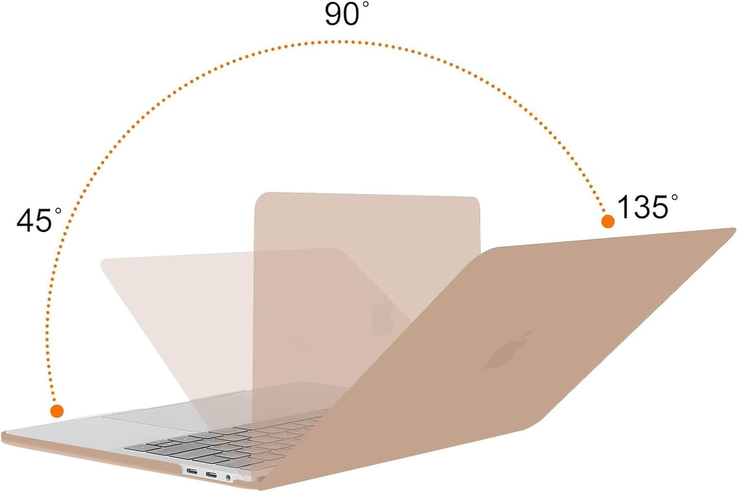 Compatible with Macbook Pro 13 Inch Case M2 2025, 2024, 2023, 2022-2016 A2338 M1 A2251 A2289 A2159 A1989 A1708 A1706 With/Without Touch Bar, Plastic Hard Shell Case Cover, Bronze Brown