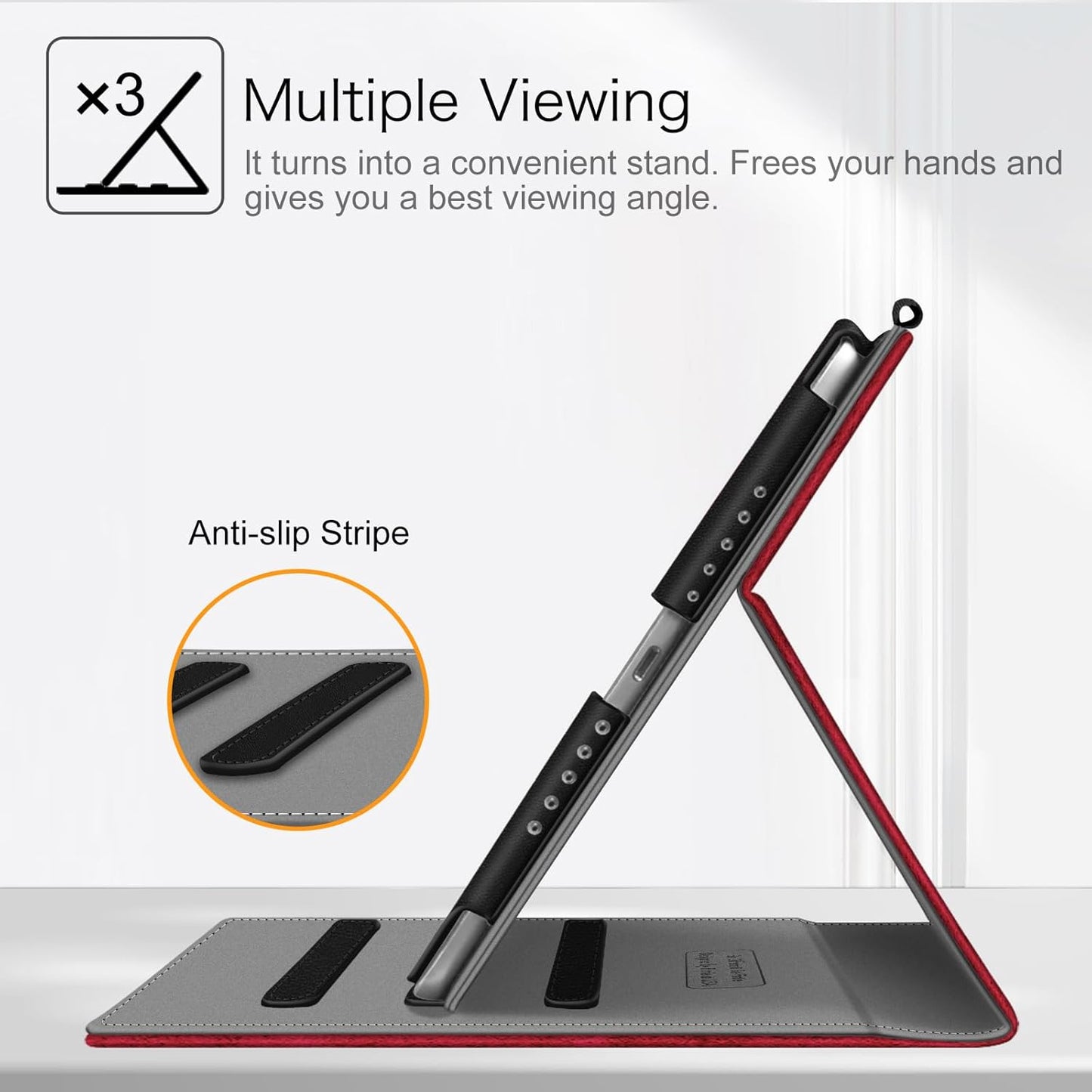 Case for Ipad 6Th / 5Th Generation (2018 2017 Model, 9.7 Inch), Ipad Air 2 / Air 1 (9.7 Inch) - [Corner Protection] Multi-Angle Viewing Stand Cover with Pocket, US Flag