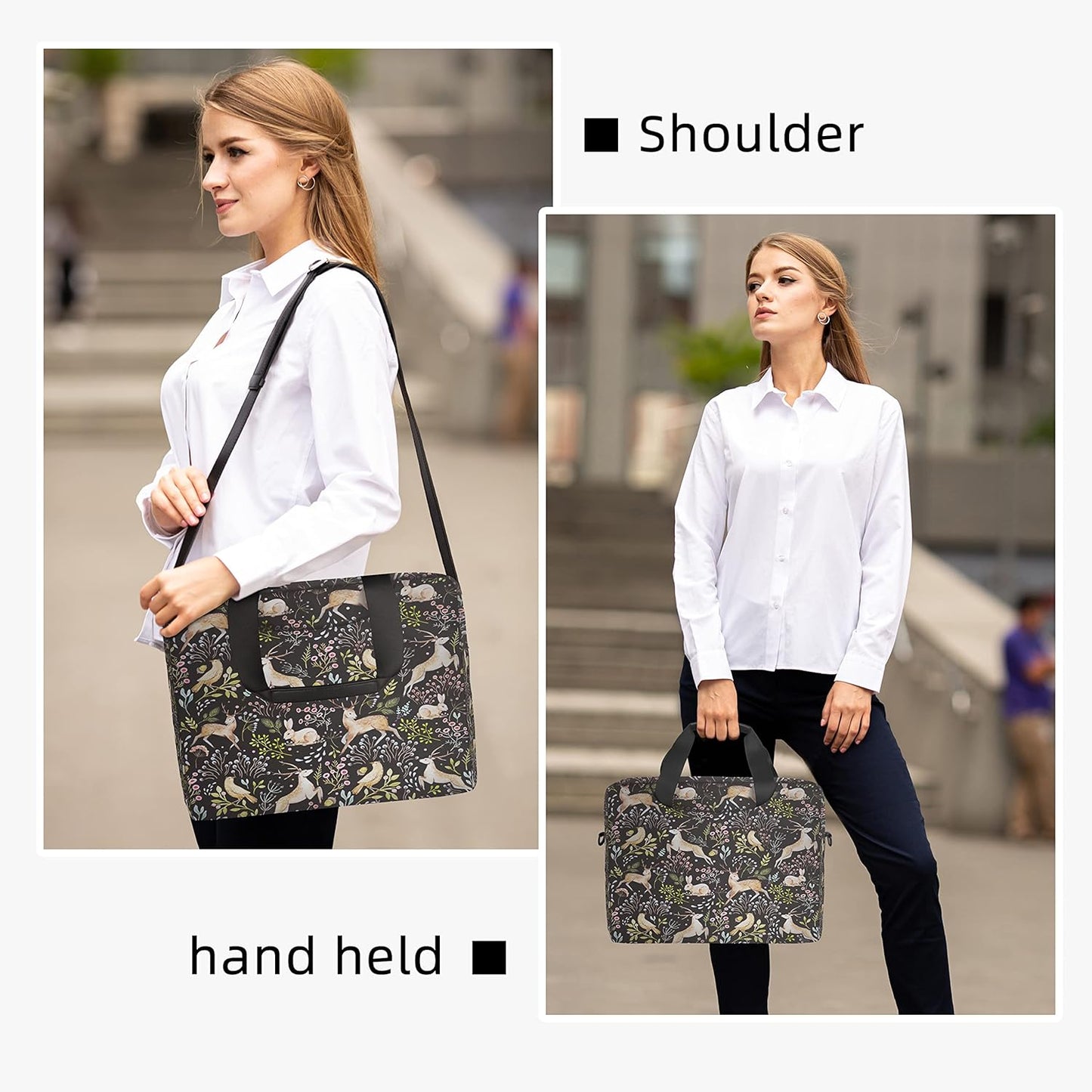 Laptop Case 15.6 Inch Computer Messenger Bag with Shoulder Strap for Men Women Travel