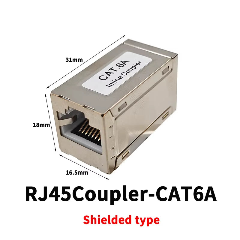 RJ45 Connector Network Extender Female to Female Ethernet Adapter Gigabit Interface Splitter Coupler for Internet Connection
