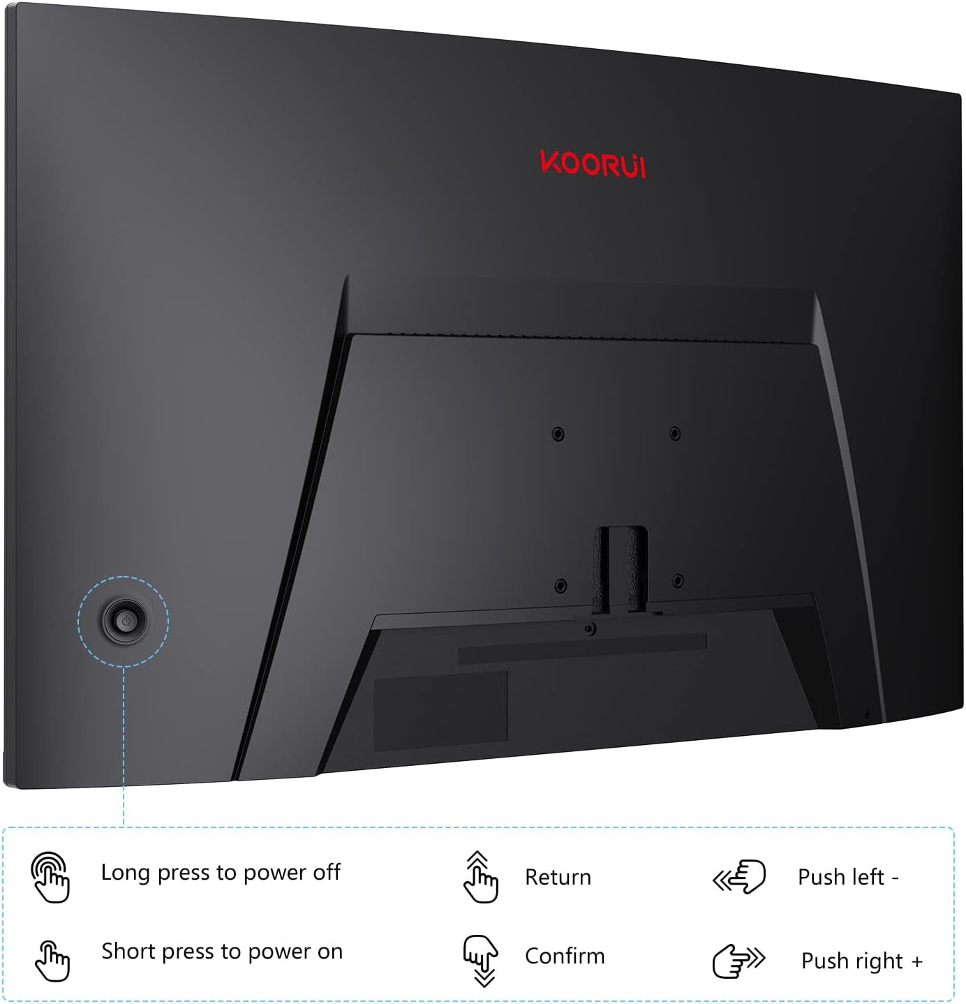 Gaming Monitor, QHD 2560P Computer Monitor, 144Hz 27 Inch Monitor (1Ms, 1800R Curved VA Panel, DP1.2+HDMI*2, Adaptivesync, Narrow Bezel with Ultra-Thin), Tilt Adjustable,Eye Care
