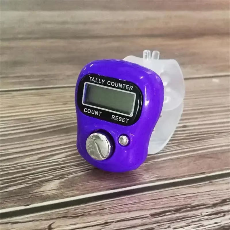 Mini Stitch Marker and Row Finger Counter LCD Electronic Digital Tally Counter for Sewing Knitting Weave Tool Key Number Count