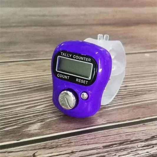 Mini Stitch Marker and Row Finger Counter LCD Electronic Digital Tally Counter for Sewing Knitting Weave Tool Key Number Count