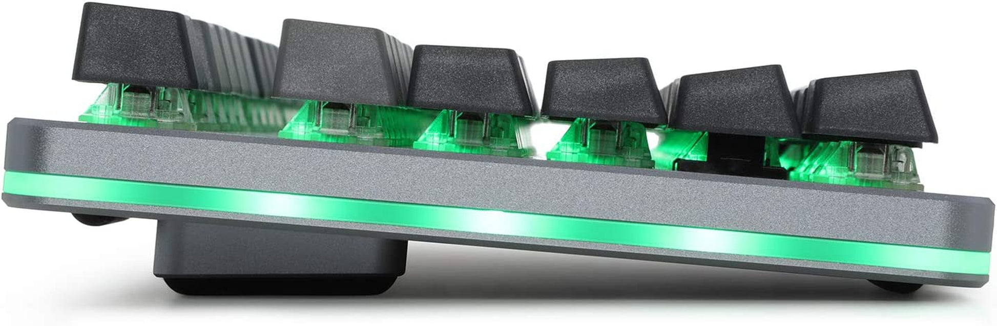 CTRL Mechanical Keyboard — Tenkeyless TKL (87 Key) Gaming Keyboard, Hot-Swap Switches, Programmable Macros, RGB LED Backlighting, USB-C, Doubleshot PBT, Aluminum Frame (Kaihua Speed Silver, Gray)