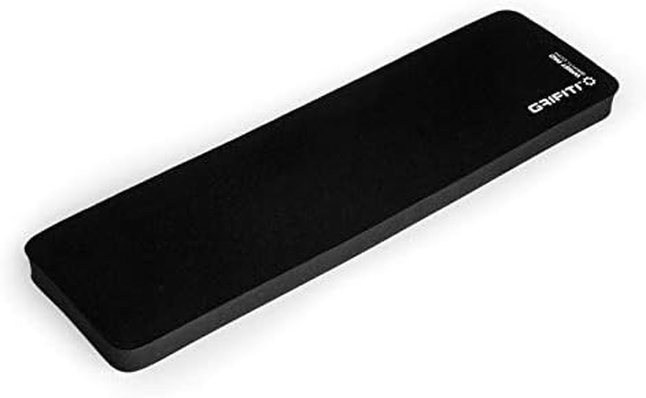 Fat Wrist Pad 14 X 4 X 0.75 Inch Computer Keyboard Rest Support for Tenkeyless Ergonomic Gaming Wrists Rests Pads - Desk Keyboards Resting Accessories for Carpal Tunnel (Black Nylon)