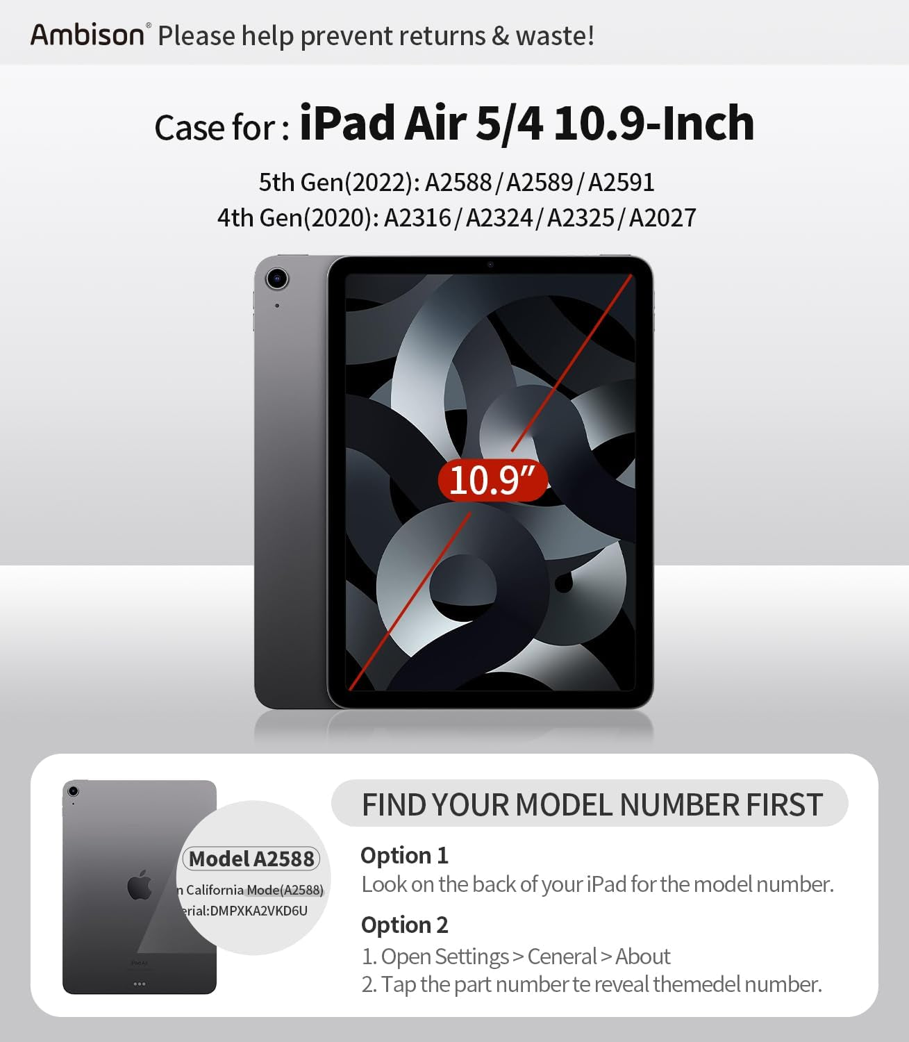 Case for Ipad Air 5Th/4Th Generation (2022/2020) 10.9-Inch, [Shockproof] Full Body Protective Case with 9H Tempered Glass Screen Protector, Rotatable Kickstand & Hand Strap (Light Pink)